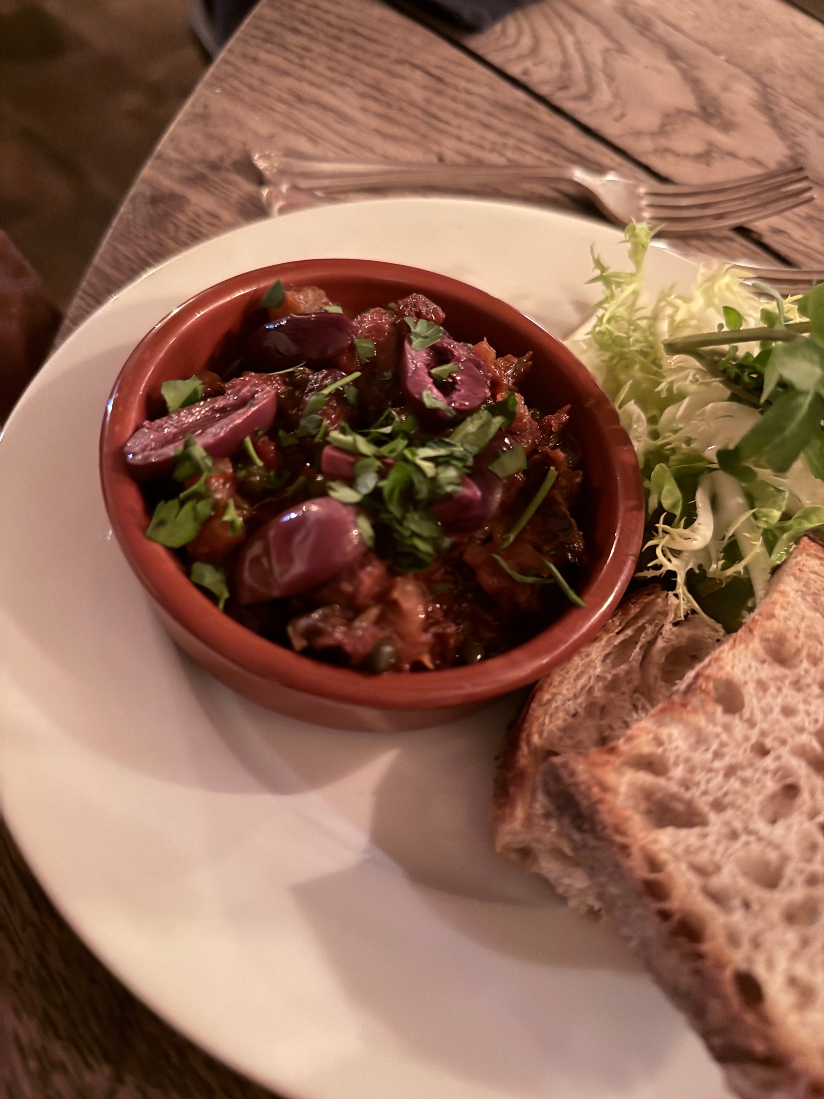 Guest photo: roasted heritage beetroot with herbs and sourdough at The Red Lion, Soham