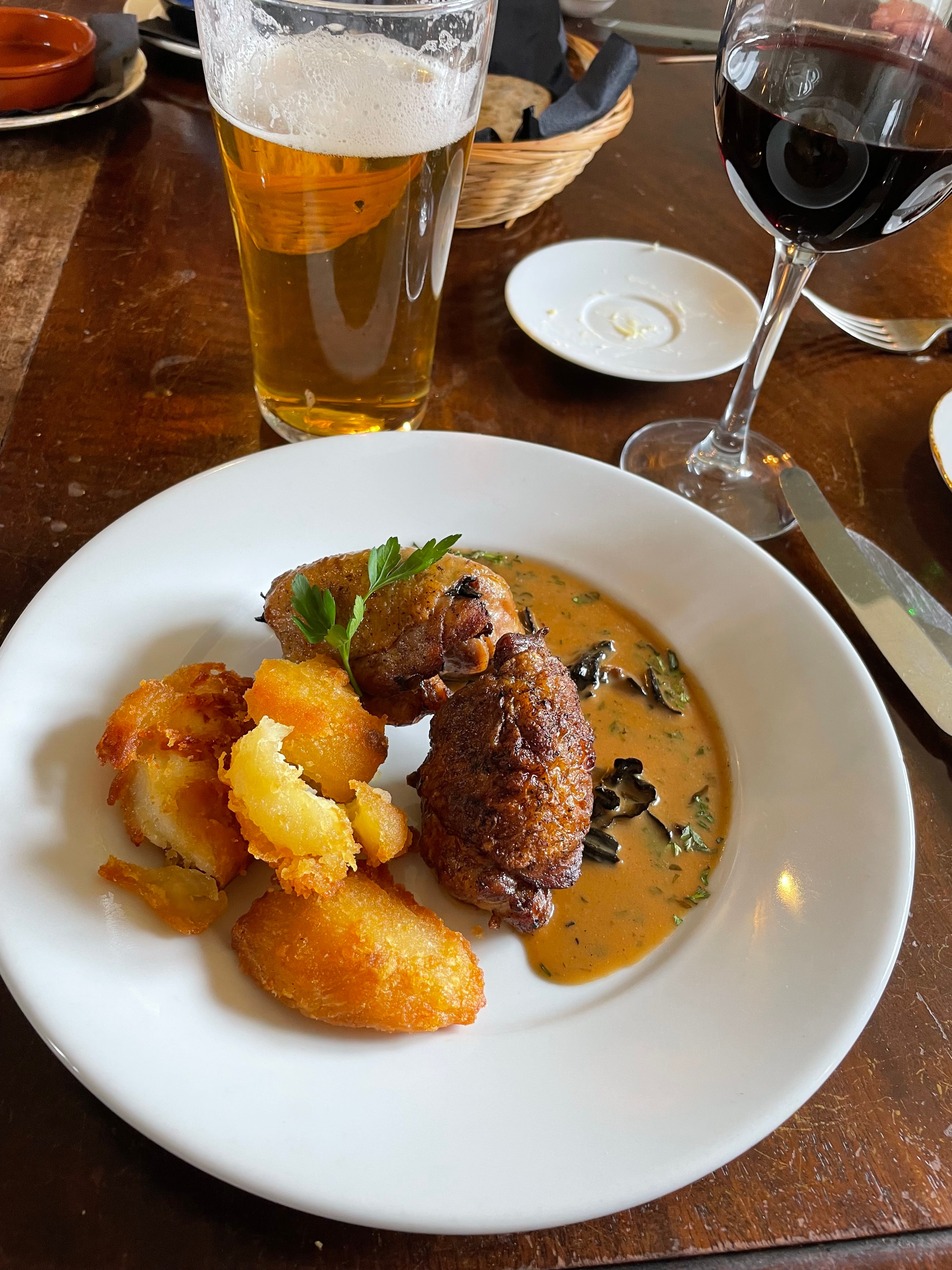 Guest photo: Corney & Barrow Margaux dinner with multiple courses at The Red Lion, Soham
